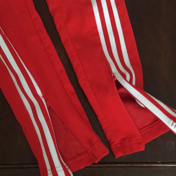 Adidas Red Trackpants Mens Medium US - Picture 5 of 5